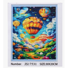 Алмазная мозаика Воздушные шары, TK Group (20х30 см)