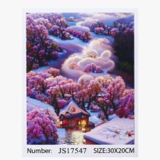 Алмазная мозаика Домик в Азии, TK Group (20х30 см)