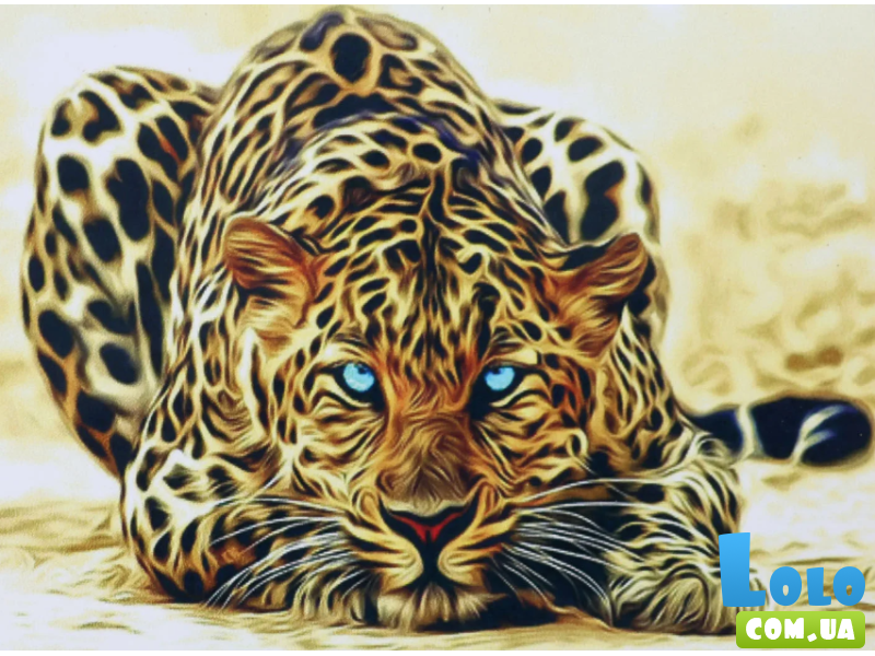 Алмазная мозаика Леопард, TK Group (20х30 см)