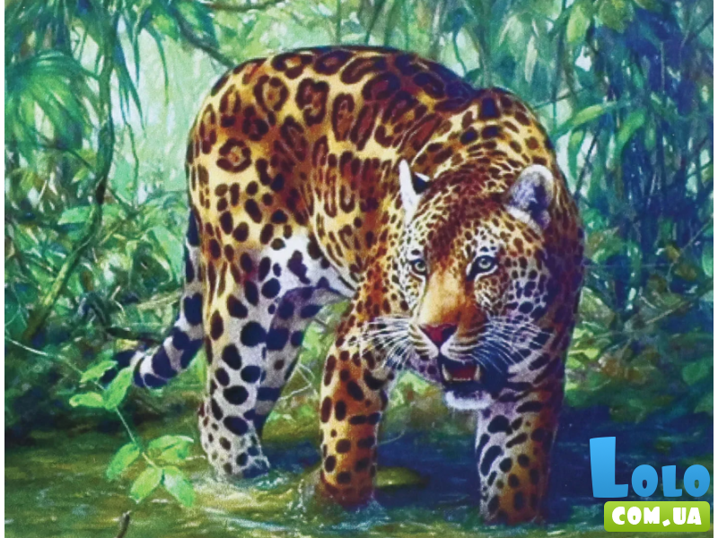 Алмазная мозаика Леопард, TK Group (20х30 см)