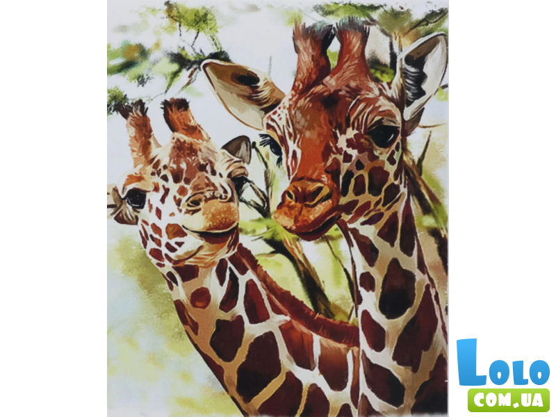 Алмазная мозаика Жирафы, TK Group (20х30 см)