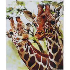 Алмазная мозаика Жирафы, TK Group (20х30 см)