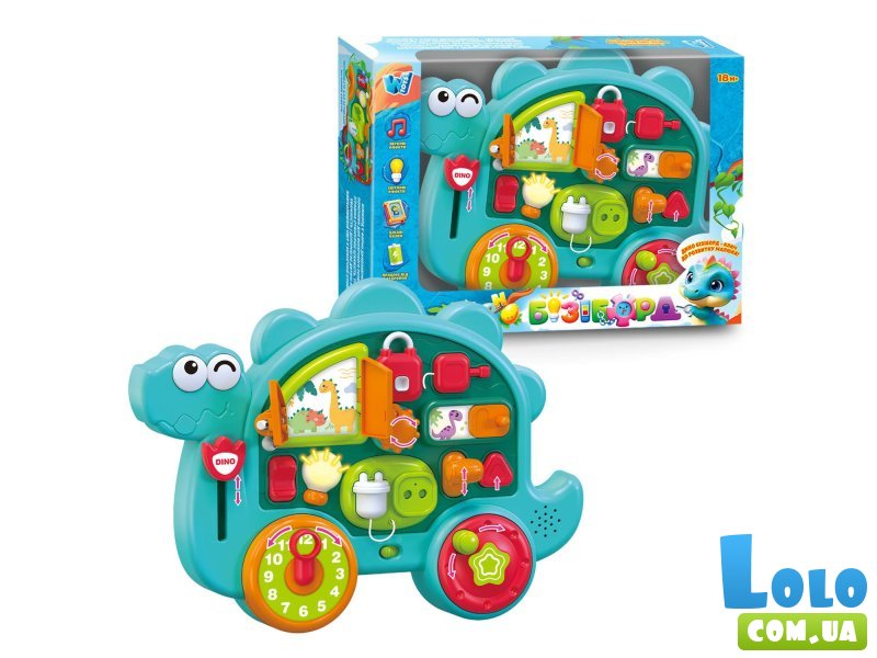 Бизиборд Динозаврик, WToys (укр.)