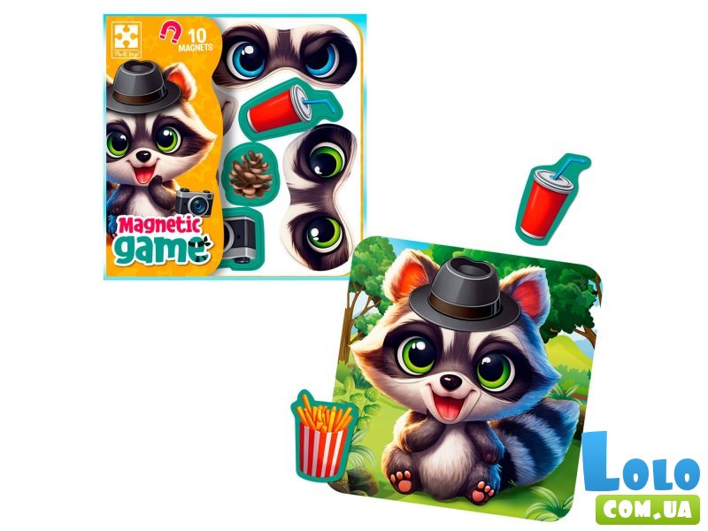 Магнитная игра Эмоции Енота, Vladi Toys