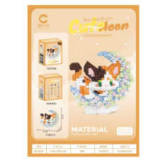 Конструктор Трехцветная кошка на цветочной луне (8979), 516 дет.