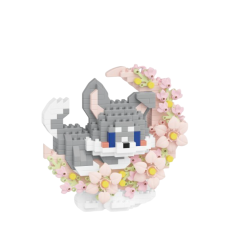 Конструктор Серая собачка на цветочной луне (8982), 452 дет.