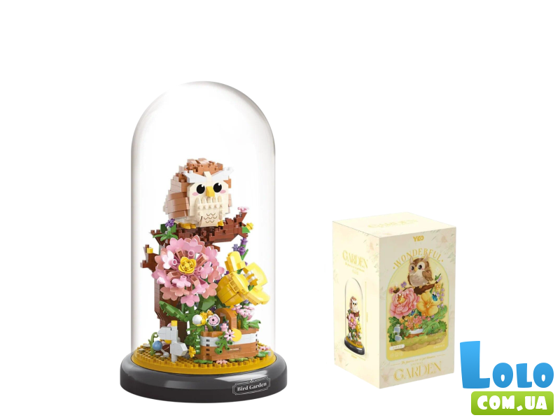 Конструктор в колбе Сова в саду (P1280), 1123 дет.