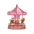 Деревянный пазл Розовая карусель, 177 эл.