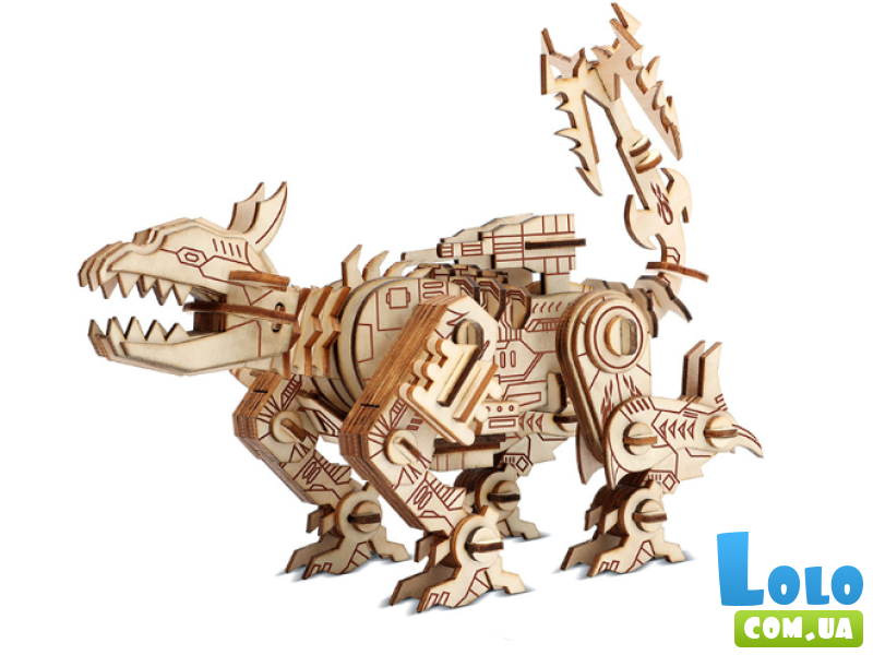 Деревянный пазл Собака-робот, 140 эл.