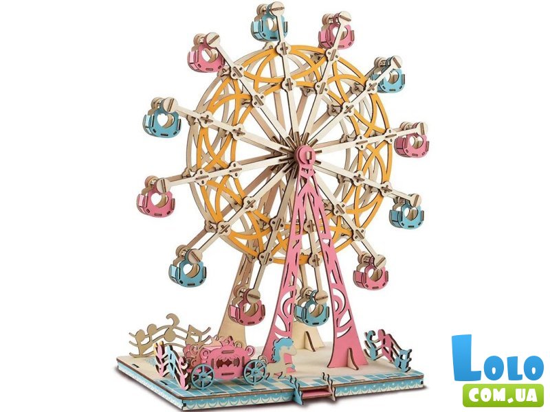 Деревянный 3D пазл Колесо обозрения (204 эл.)