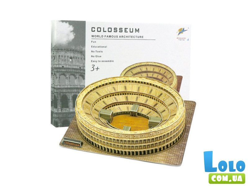 Картонный 3D пазл Колизей, 84 эл.