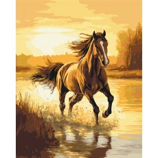Картина по номерам Ветер в гриве, Brushme (40x50 см)