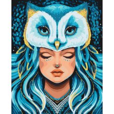 Картина по номерам Душа Совы © Карина Зимина, Brushme (40x50 см)