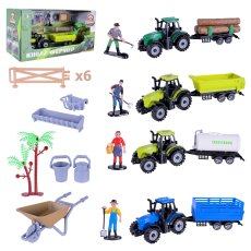 Трактор инерционный с прицепом Юный фермер (в ассортименте)