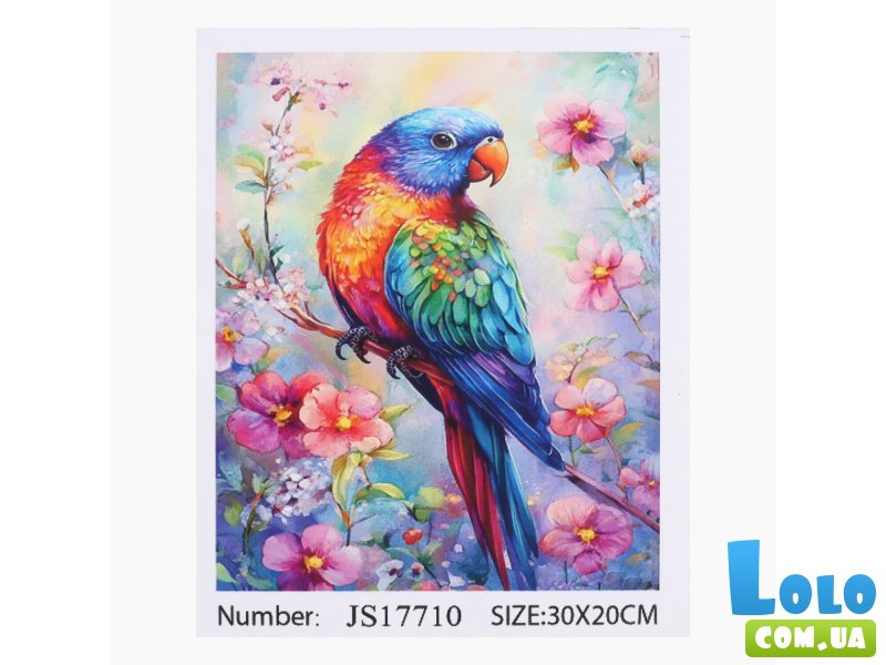 Алмазная мозаика Красочный попугай, TK Group (20х30 см)
