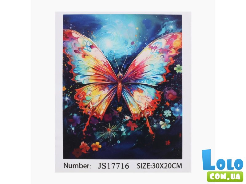 Алмазная мозаика Бабочка, TK Group (20х30 см)