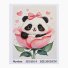 Алмазная мозаика Панда в розе, TK Group (20х30 см)