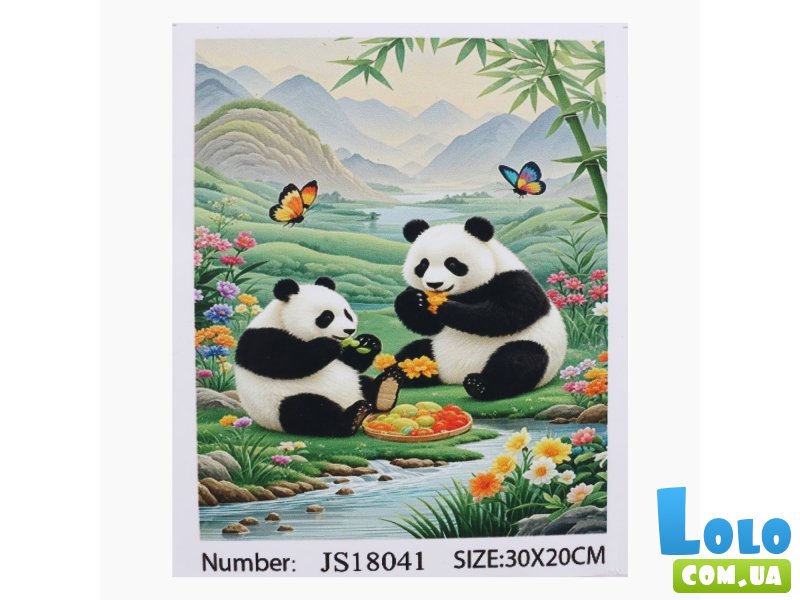 Алмазная мозаика Панды, TK Group (20х30 см)