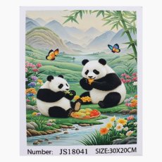 Алмазная мозаика Панды, TK Group (20х30 см)