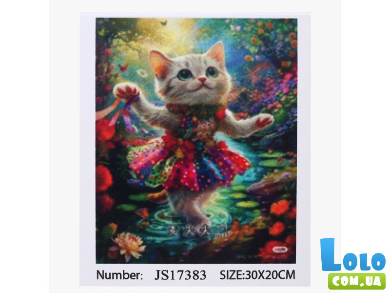 Алмазная мозаика Кошка в платье, TK Group (20х30 см)