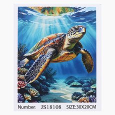 Алмазная мозаика Черепаха, TK Group (20х30 см)