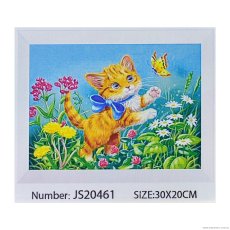 Алмазная мозаика Рыжий котенок, TK Group (30х20 см)