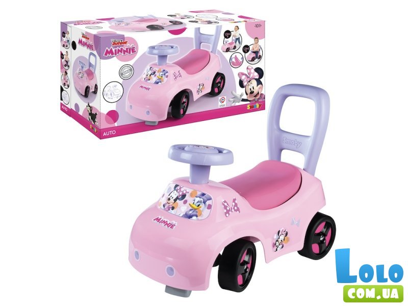 Автомобиль для прогулок - толокар Минни Маус, Smoby