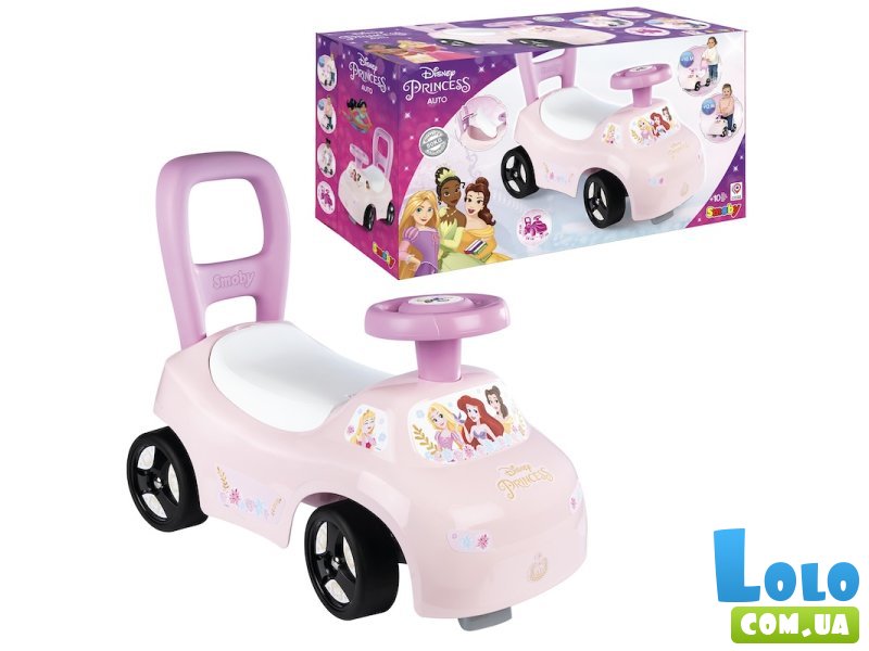 Автомобиль для прогулок - толокар Дисней. Принцессы, Smoby