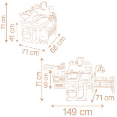 Набор мебели для пупса Комната малыша, Smoby