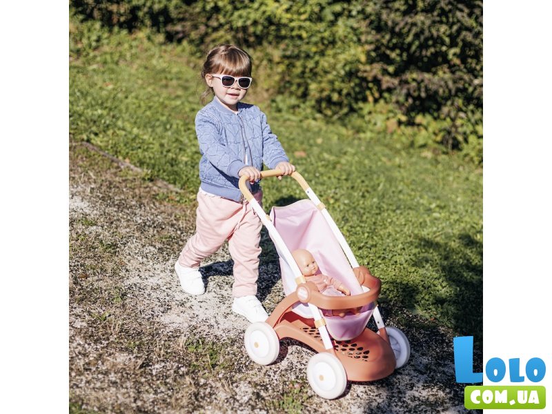 Коляска для куклы Baby Nurse, Smoby (терракотовая пудра)