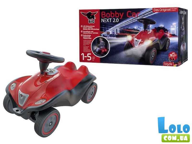 Автомобиль для прогулок толокар Некст, BIG (красный)