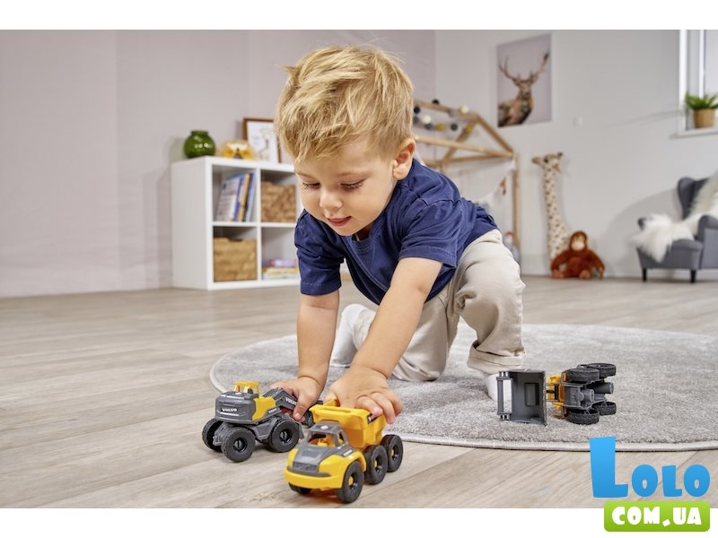 Набор машин Вольво. Автоконструктор, Dickie Toys