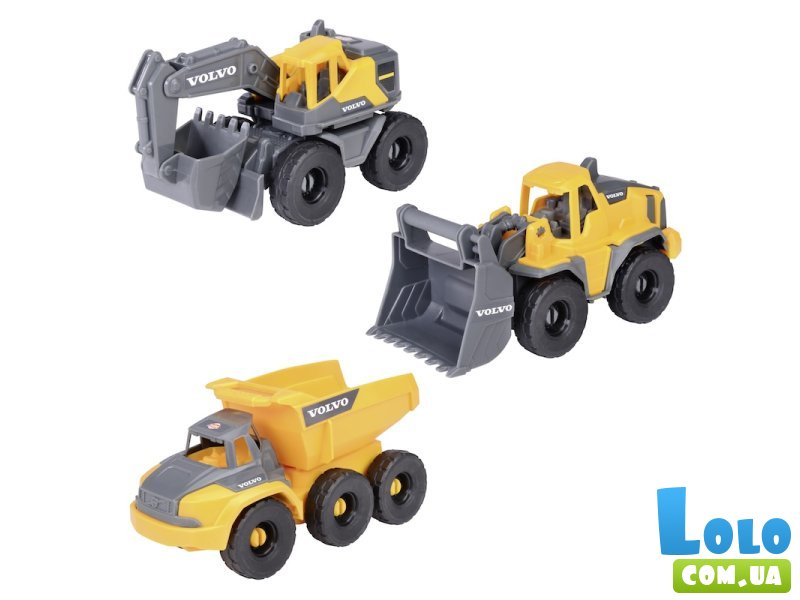 Набор машин Вольво. Автоконструктор, Dickie Toys