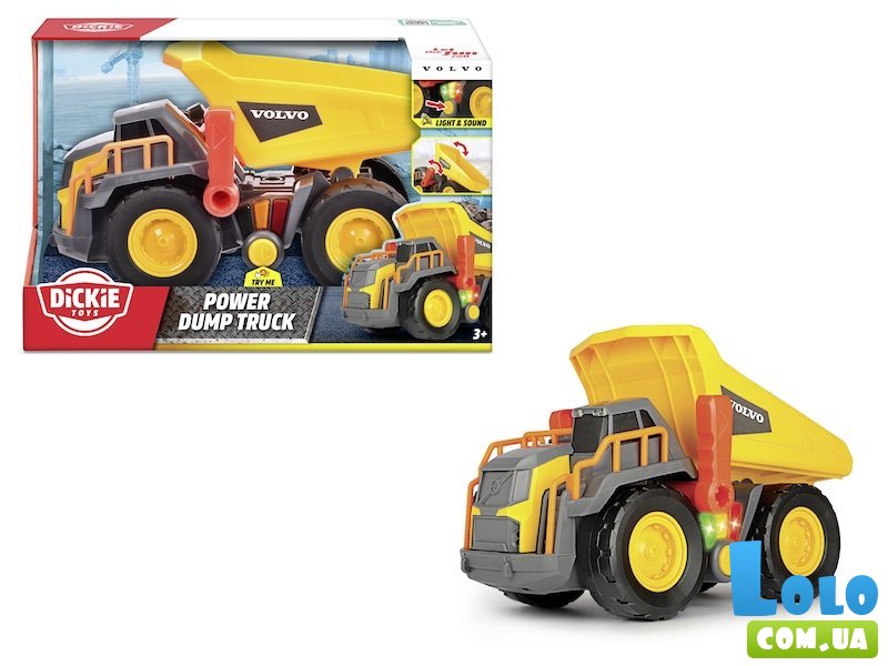 Самосвал Вольво. Строительная сила, Dickie Toys
