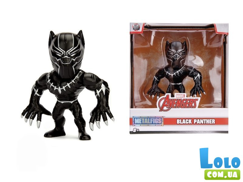 Фигурка металлическая Марвел 4. Черная пантера, Jada