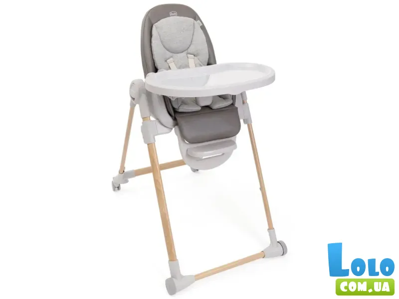 Стульчик для кормления Polly Armonia, Chicco (коричнево-серый)