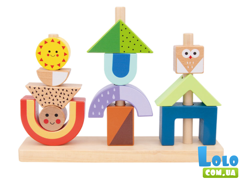 Деревянная логическая игра День и ночь, Tooky Toy