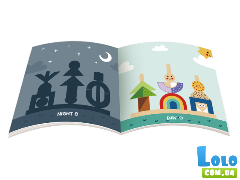 Деревянная логическая игра День и ночь, Tooky Toy