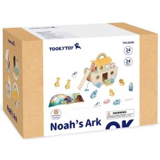 Большая деревянная каталка + шнуровка Ковчег, Tooky Toy