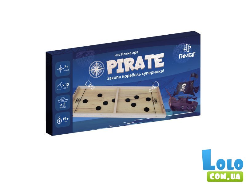 Деревянная настольная игра Пираты, Igroteco