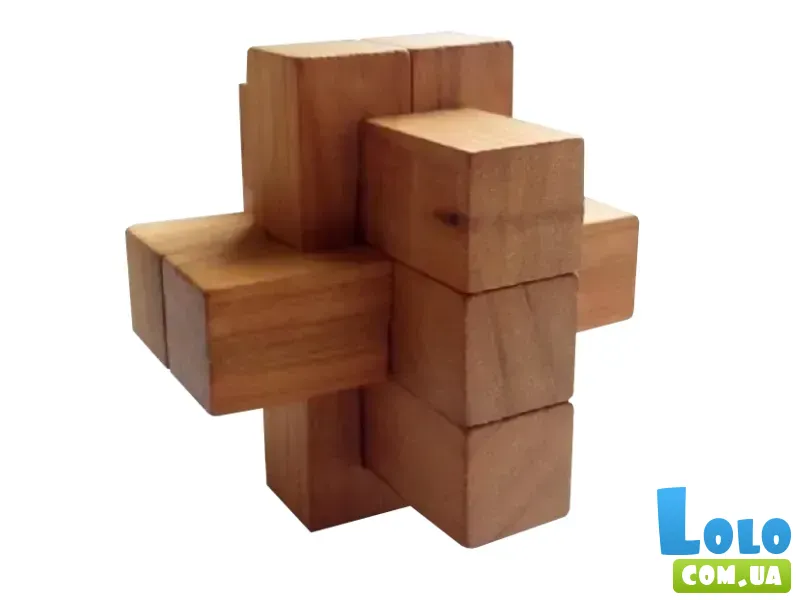 Деревянная головоломка XL Крест 2 3 3, Заморочка