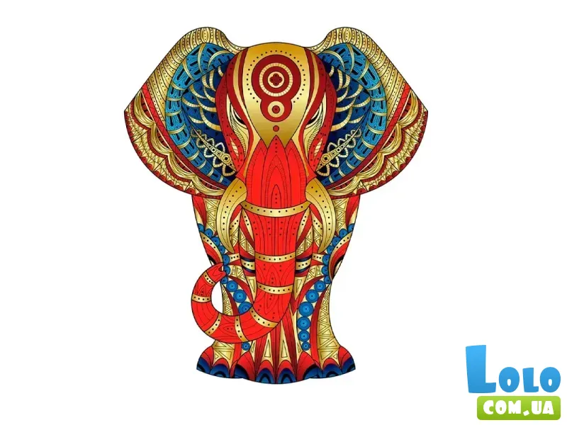 Деревянные пазлы 2D Слон, Eureka, 120 эл.