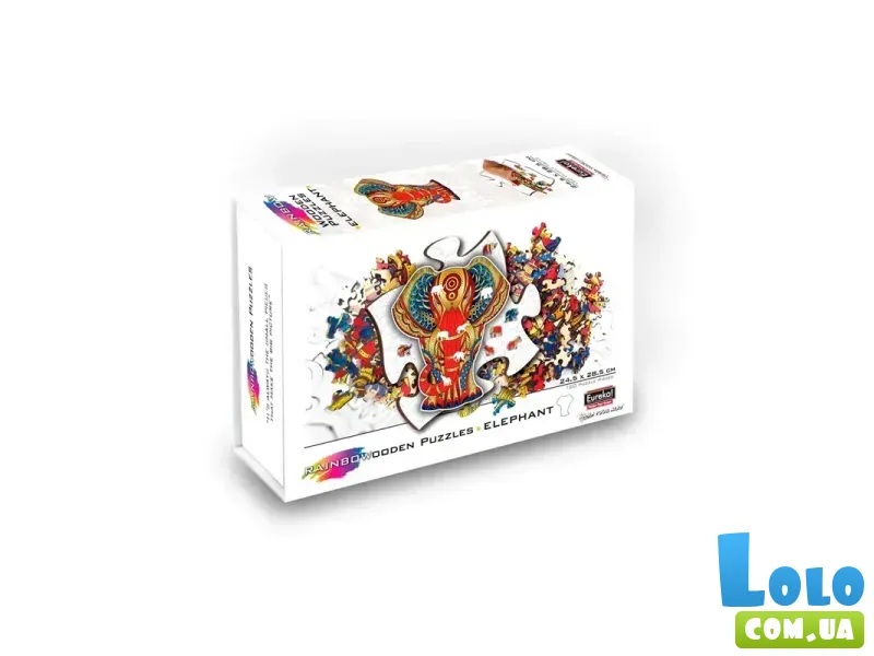 Деревянные пазлы 2D Слон, Eureka, 120 эл.