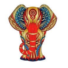 Деревянные пазлы 2D Слон, Eureka, 120 эл.