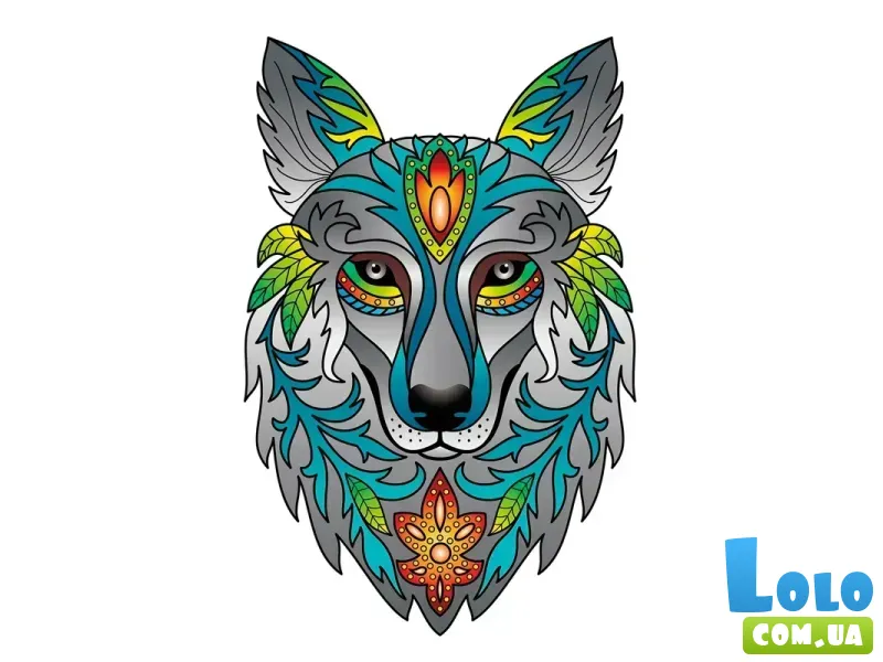 Деревянные 2D пазлы Волк, Eureka, 180 эл.