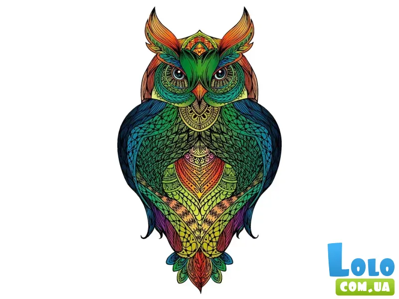 Деревянные 2D пазлы Сова, Eureka, 137 эл.