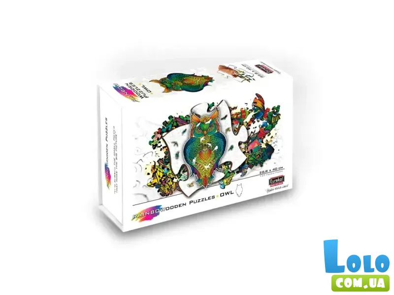 Деревянные 2D пазлы Сова, Eureka, 137 эл.