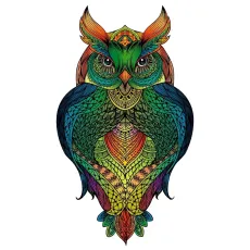 Деревянные 2D пазлы Сова, Eureka, 137 эл.