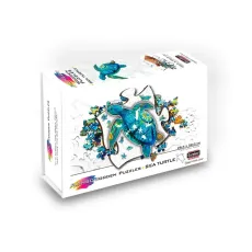 Деревянные 2D пазлы Морская Черепаха, Eureka, 125 эл.