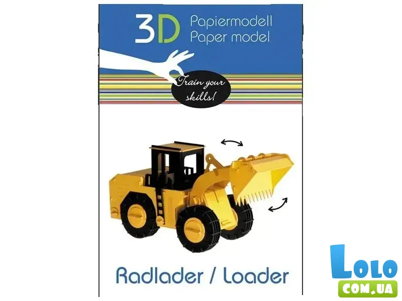 Конструктор 3D Погрузчик (11583), Fridolin, 125 дет.